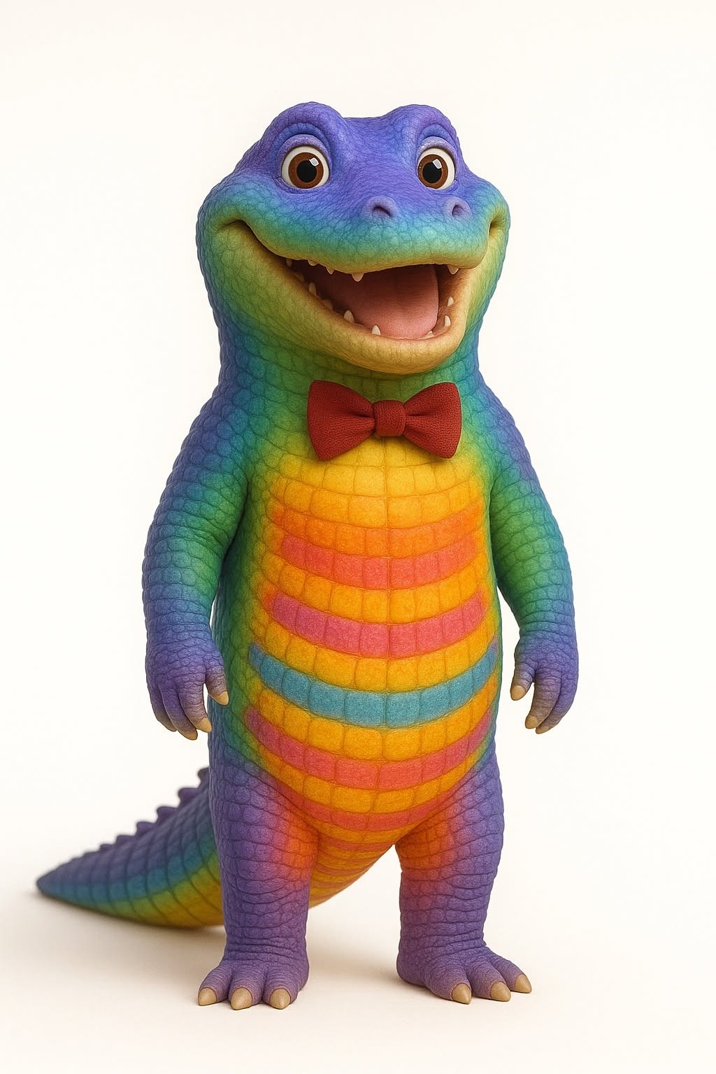Mascote Crocodilo Colorido